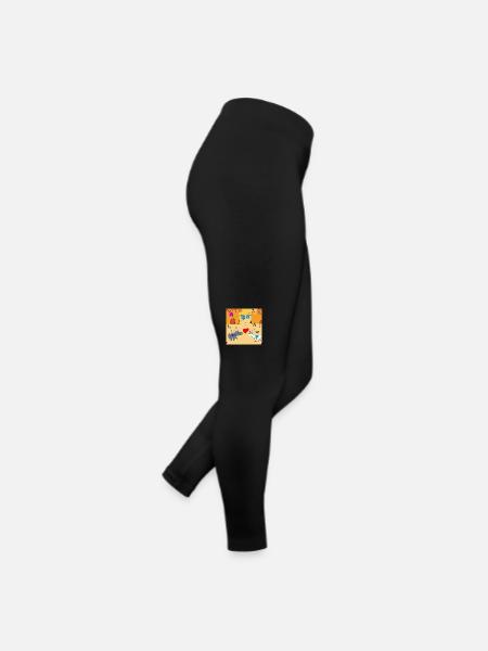 Kuoro-Schlacht an der Burg - Frauen Jersey Leggings - Schwarz - Rechts
