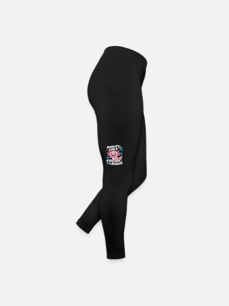 Axolotl Fisch - Frauen Jersey Leggings - Schwarz - Rechts