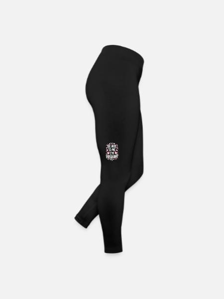Schwangerschaft Schwanger Geburt - Frauen Jersey Leggings - Schwarz - Rechts