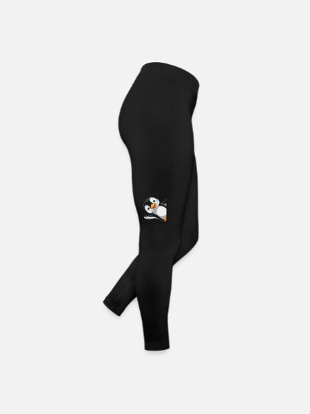 Penguin Penguins Animal - Women’s Jersey Leggings - black - Right