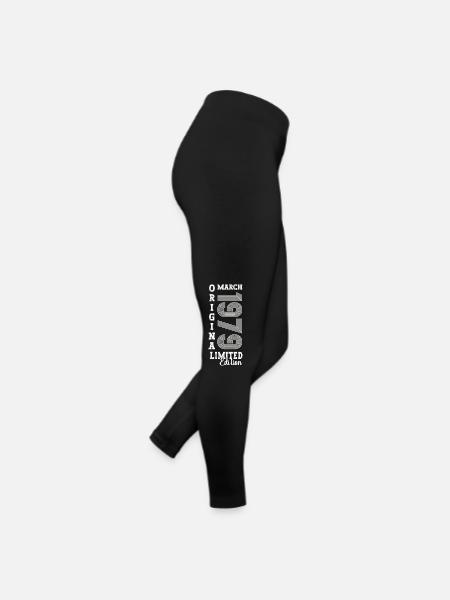 Mars Né 1979 44e anniversaire Homme Original - Legging en jersey Femme - noir - Droite