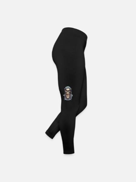 Cool skeleton - Women’s Jersey Leggings - black - Right