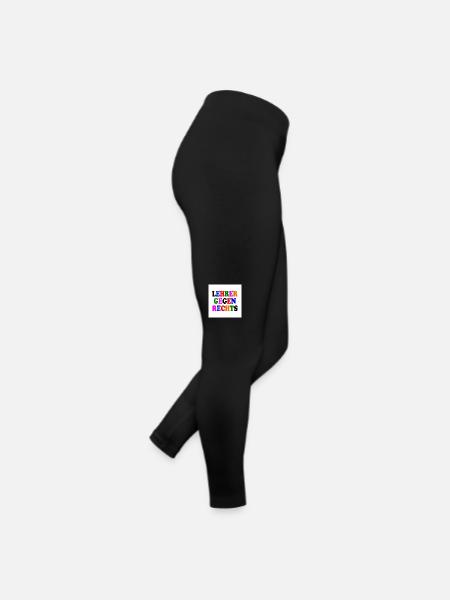 Lehrer gegen rechts - Frauen Jersey Leggings - Schwarz - Rechts
