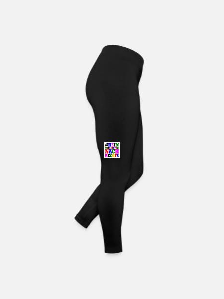 kein millimeter nach rechts - Frauen Jersey Leggings - Schwarz - Rechts