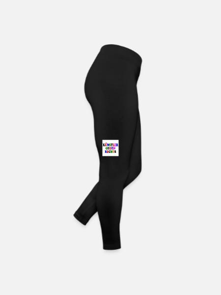 Les artistes contre la droite - Legging en jersey Femme - noir - Droite