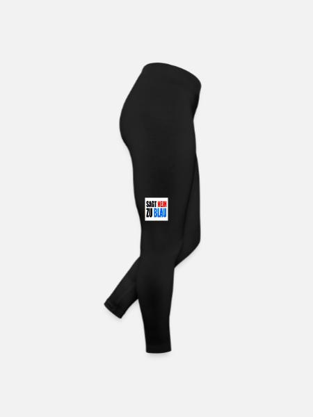 dit non au bleu - Legging en jersey Femme - noir - Droite