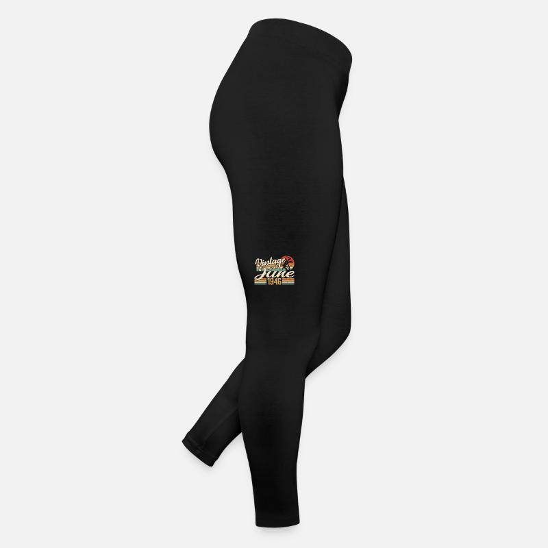 Juni 1946 Geburtstag 1946 Retro 1946 Juni 1946 Frauen Jersey Leggings