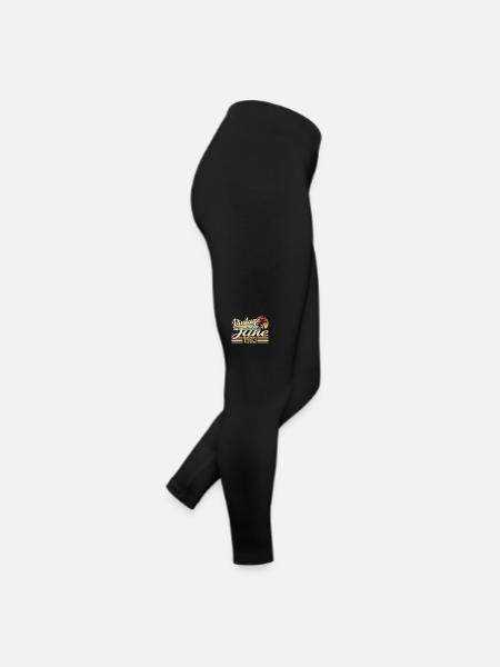 Juin 1983 anniversaire 1983 Retro 1983 Juin 1983 - Legging en jersey Femme - noir - Droite