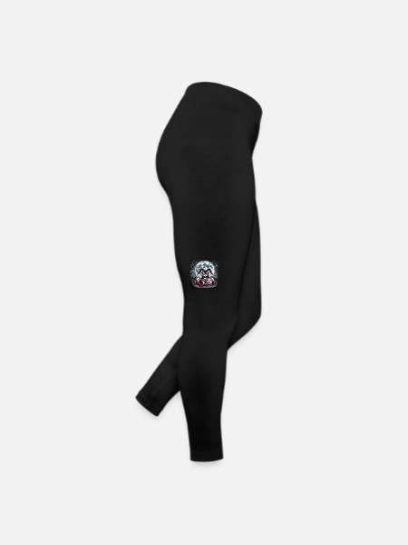 Easter Horror Bunny Zombie Demon Scary - Women’s Jersey Leggings - black - Right