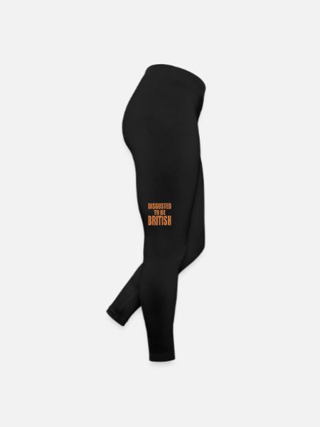 disgusted to be british - Women’s Jersey Leggings - black - Right