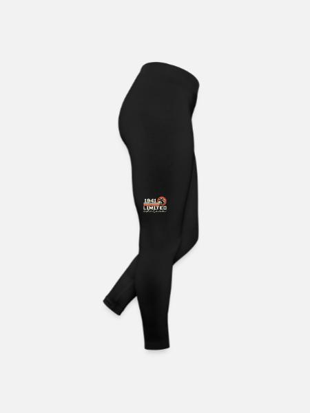 Jahrgang 1941 Retro 1941 Jubiläumsgeschenk - Frauen Jersey Leggings - Schwarz - Rechts