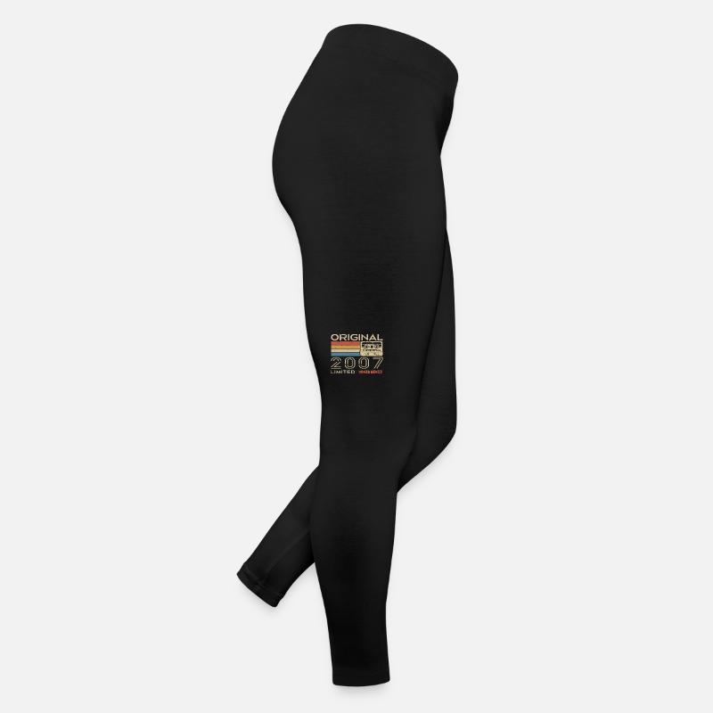 2007 Retro 2007 Geburtstagsgeschenk - Jahrgang 2007 Frauen Jersey Leggings