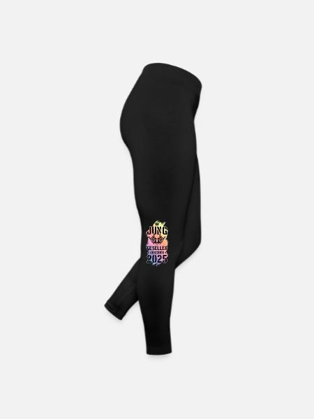 Junggesellenabschied 2025 Jga Party - Frauen Jersey Leggings - Schwarz - Rechts
