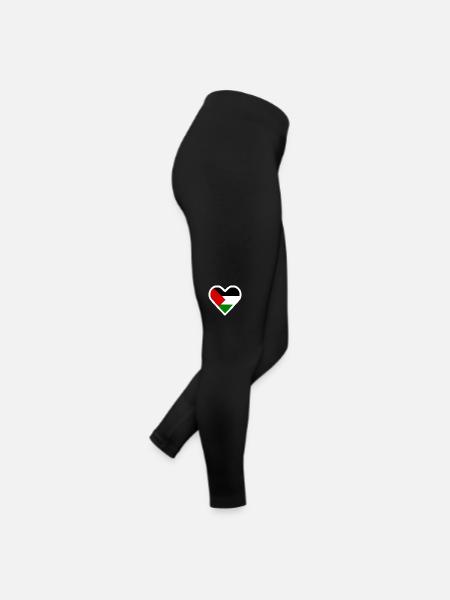 Free palestine - Legging en jersey Femme - noir - Droite