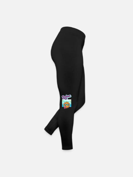 DETENTE RELAXATION - Legging en jersey Femme - noir - Droite