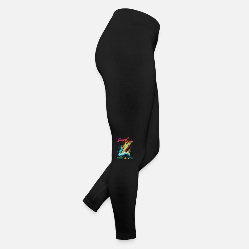 Surf-Reiter. Wild & Frei Frauen Jersey Leggings