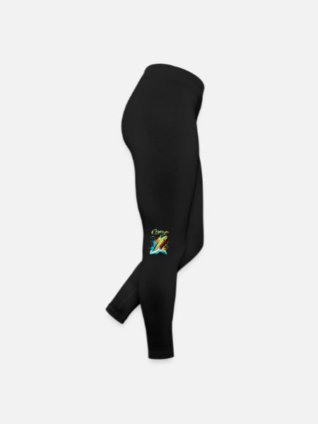 Surf addict - Legging en jersey Femme - noir - Droite
