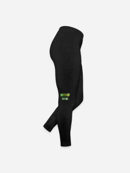 Zaire - Frauen Jersey Leggings - Schwarz - Rechts