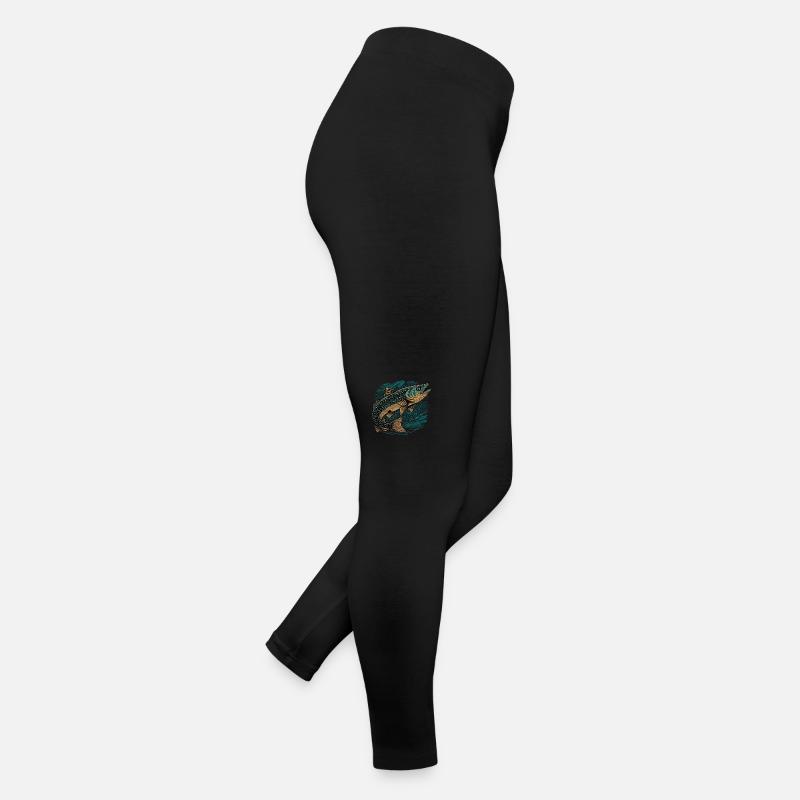 Œuvre d’art sur les poissons Legging en jersey Femme
