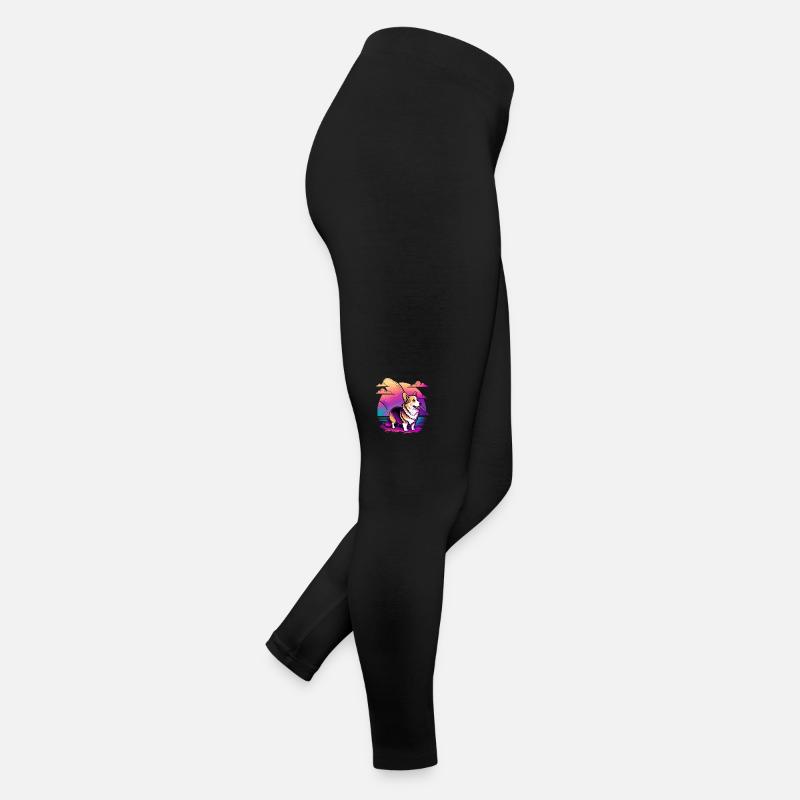 Belle illustration d’art Corgi Legging en jersey Femme