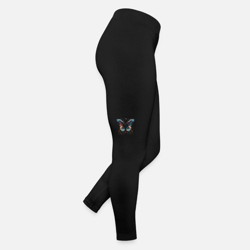 Beauté épanouie du papillon Legging en jersey Femme