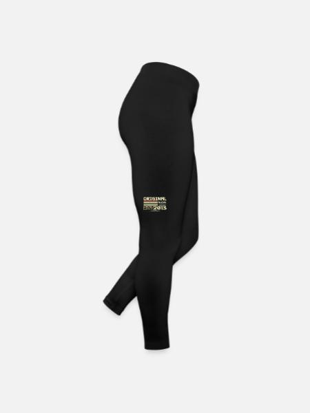 Rétro 2013 Cadeau Anniversaire Né en 2013 Original - Legging en jersey Femme - noir - Droite