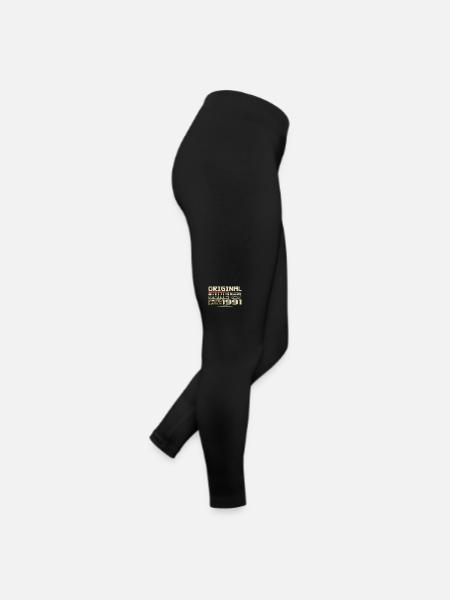 Juin 1991 Vintage Nées En Juin 1991 Anniversaire - Legging en jersey Femme - noir - Droite