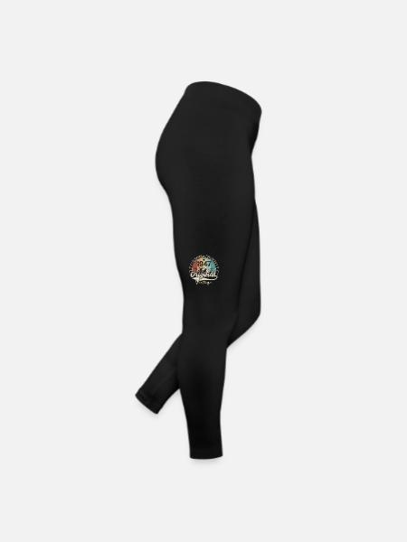 Retro 1947 Birthday Gift 1947 Vintage 1947 - Women’s Jersey Leggings - black - Right