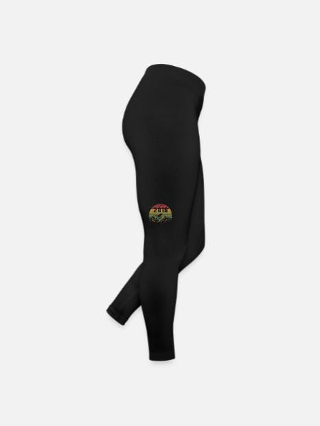 2016 Vintage Birthday 2016 Retro Gift Idea - Women’s Jersey Leggings - black - Right