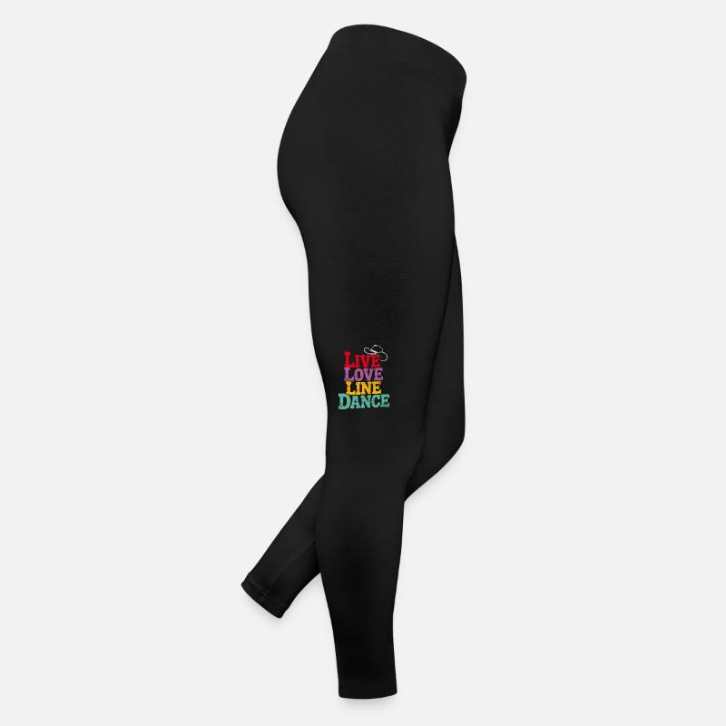 Live Love Line Dance Linedance Spass am Tanzen Frauen Jersey Leggings