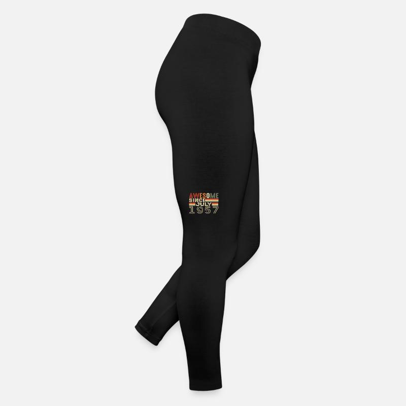 Juli 1957 Geburtstagsgeschenk Juli 1957 Jahrgang Frauen Jersey Leggings