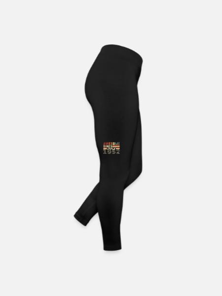 Juli 1952 Geburtstagsgeschenk Juli 1952 Jahrgang - Frauen Jersey Leggings - Schwarz - Rechts