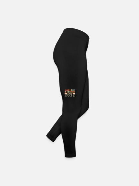 July 2019 Birthday Gift July 2019 Vintage - Women’s Jersey Leggings - black - Right