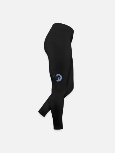 Kitesurfer Silhouette Giant Wave Adventure - Women’s Jersey Leggings - black - Right