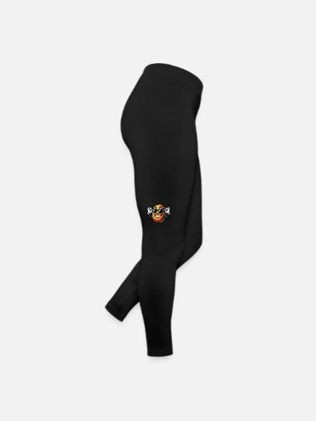 Drôle de pomme de terre avec des lunettes de soleil style bande dessinée - Legging en jersey Femme - noir - Droite
