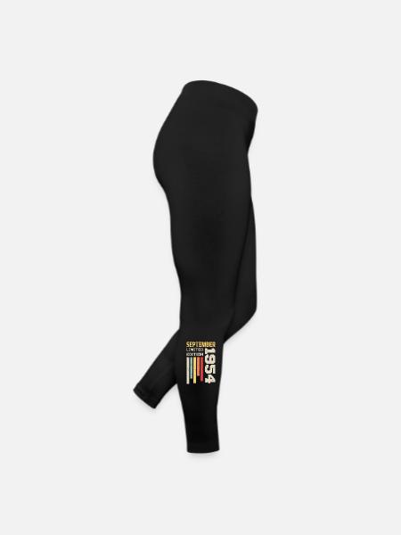 September 1954 September 1954 Birthday Gift - Women’s Jersey Leggings - black - Right