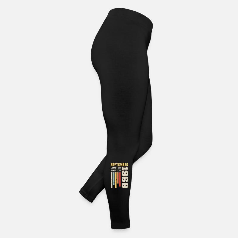 September 1968 Geburtstagsgeschenk September 1968 Frauen Jersey Leggings
