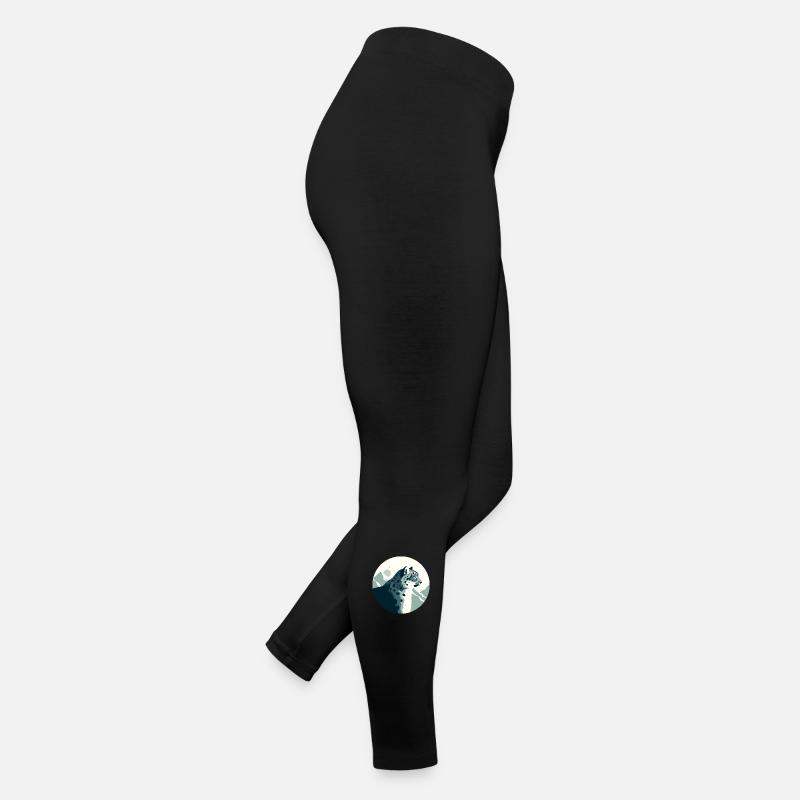 Schneeleopard Frauen Jersey Leggings