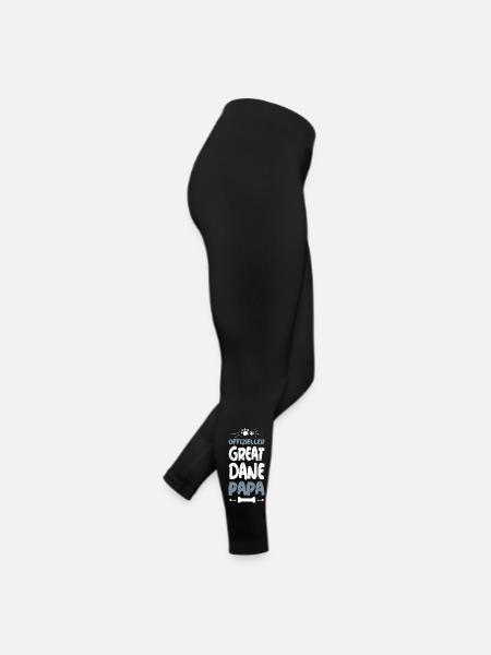 Officiel Papa Dogue - Legging en jersey Femme - noir - Droite