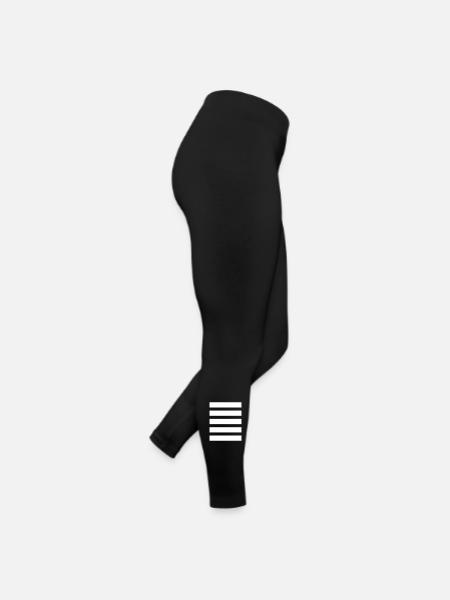 Stripe Horizontal Stripe Costume d’abeille rayé - Legging en jersey Femme - noir - Droite