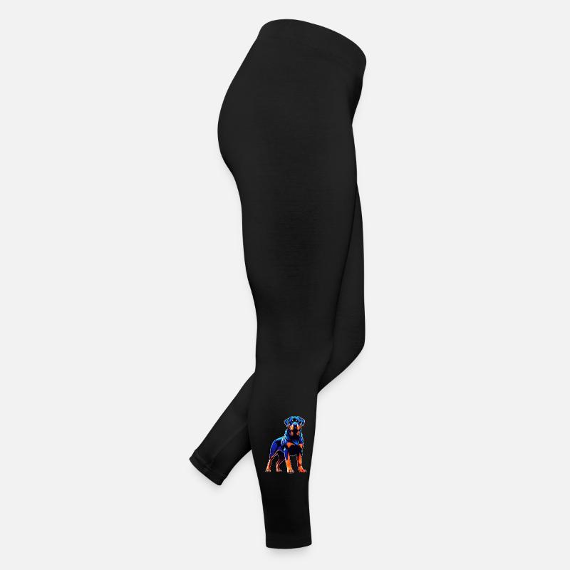 Expressive Rottweiler Survival Design - Women’s Jersey Leggings - black