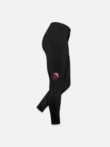 Mama Rosen Design - Frauen Jersey Leggings - Schwarz - Rechts