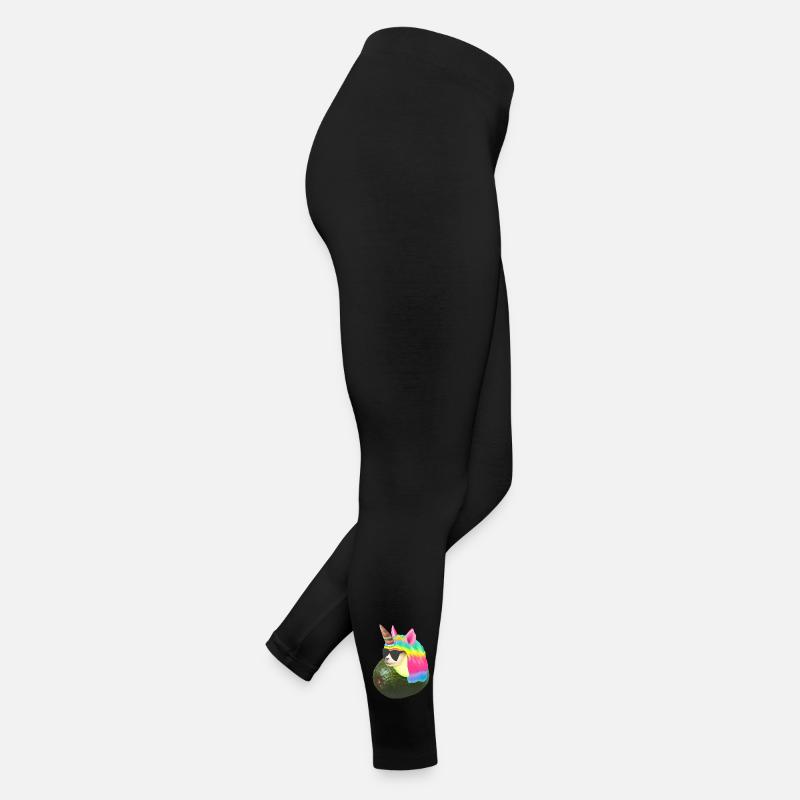 Glückliche Einhorn Avocado Frauen Jersey Leggings