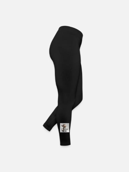 GolaGola - Frauen Jersey Leggings - Schwarz - Rechts