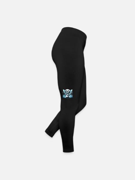 Mothman Point Pleasant Basketball Cryptid - Women’s Jersey Leggings - black - Right