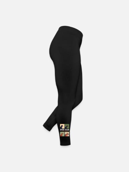 Dog Dad Life is Woof - Legging en jersey Femme - noir - Droite