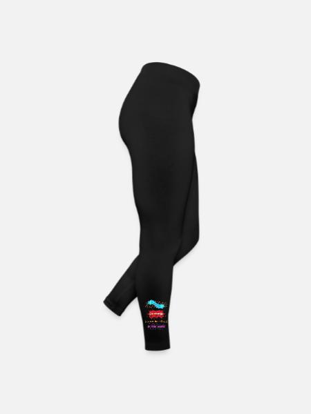 Be yourself the change you wish for in this world - Women’s Jersey Leggings - black - Right