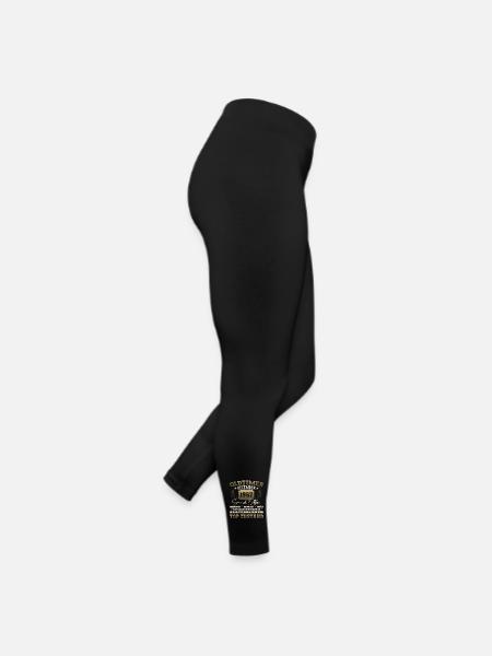 Oldtimer Dezember 1957 - 65. Geburtstag Geschenk - Frauen Jersey Leggings - Schwarz - Rechts