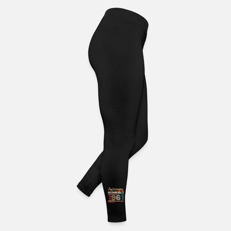 Né en décembre 1961 61e anniversaire cadeau Legging en jersey Femme