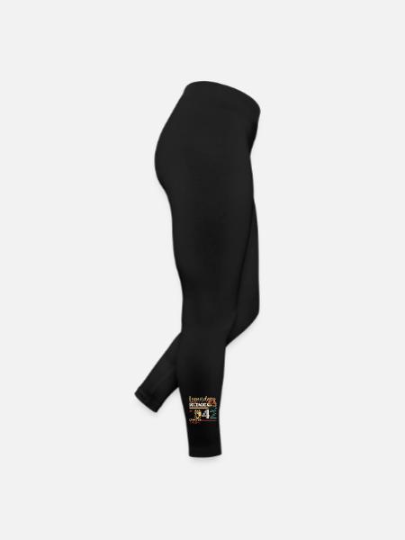 Born December 1942 80th birthday gift - Women’s Jersey Leggings - black - Right